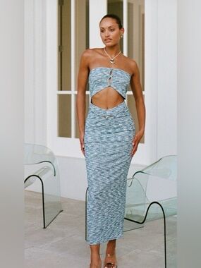 NWOT SABO Sari Cutout Maxi Dress Size 6